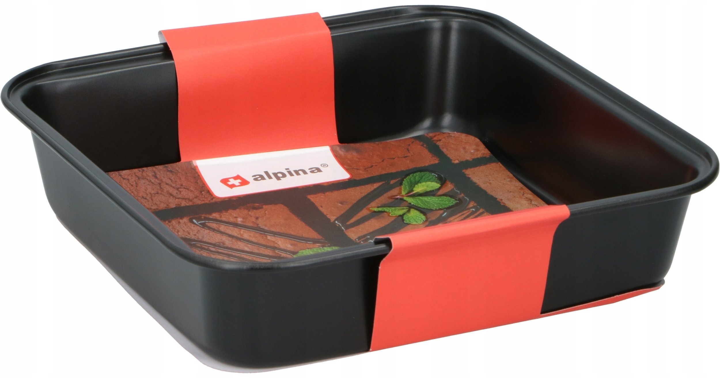 Alpina Alpina - Kwadratowa forma do pieczenia z powłoką nieprzywierającą 23x22x5 cm