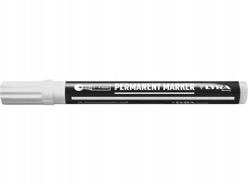 Lyra Marker permanentny biały 2-4 mm 1 sztuka / 4050001