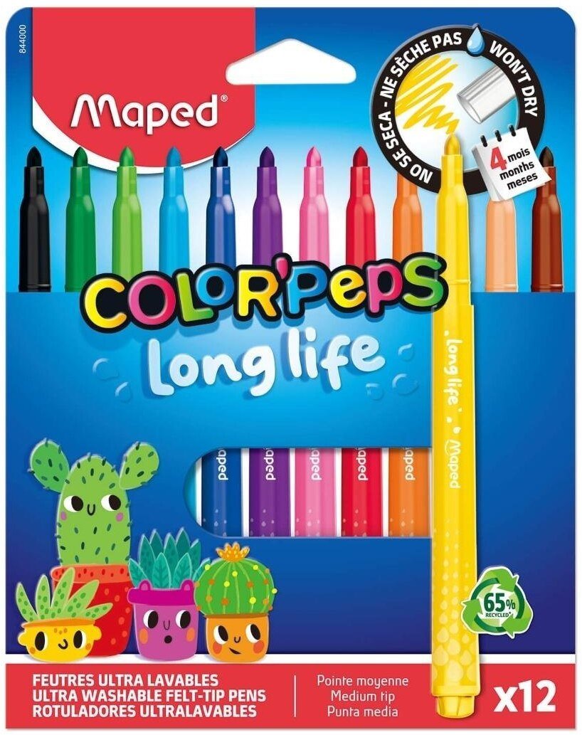 Maped Flamastry Long Life 12kol MAPED