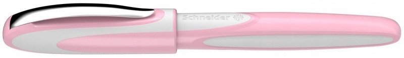 Pióro kulkowe SCHNEIDER Ray, M, pud. plastikowe, różowo-białe