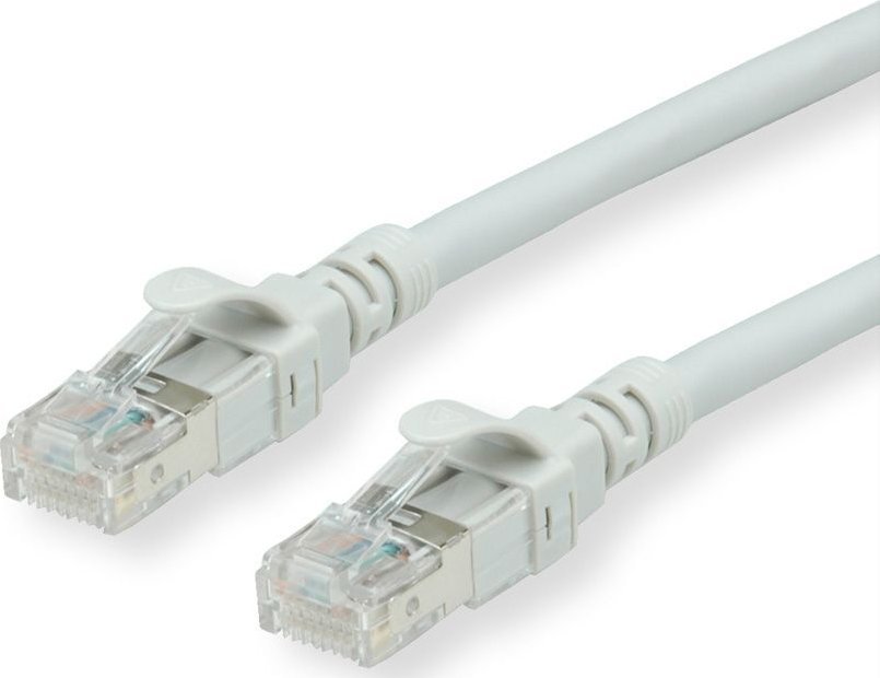 Roline ROLINE - Patch- Cable - RJ- 45 (M) to RJ- 45 (M) - 5 m - UTP - CAT 6 - halogen free, shaped, stranded - gray (21.15.2505)