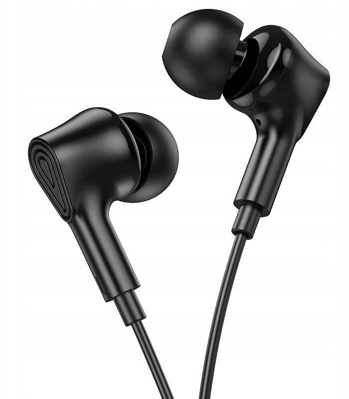 Słuchawki Hoco Słuchawki przewodowe douszne Jack 3,5 mm Hoco M102 czarne