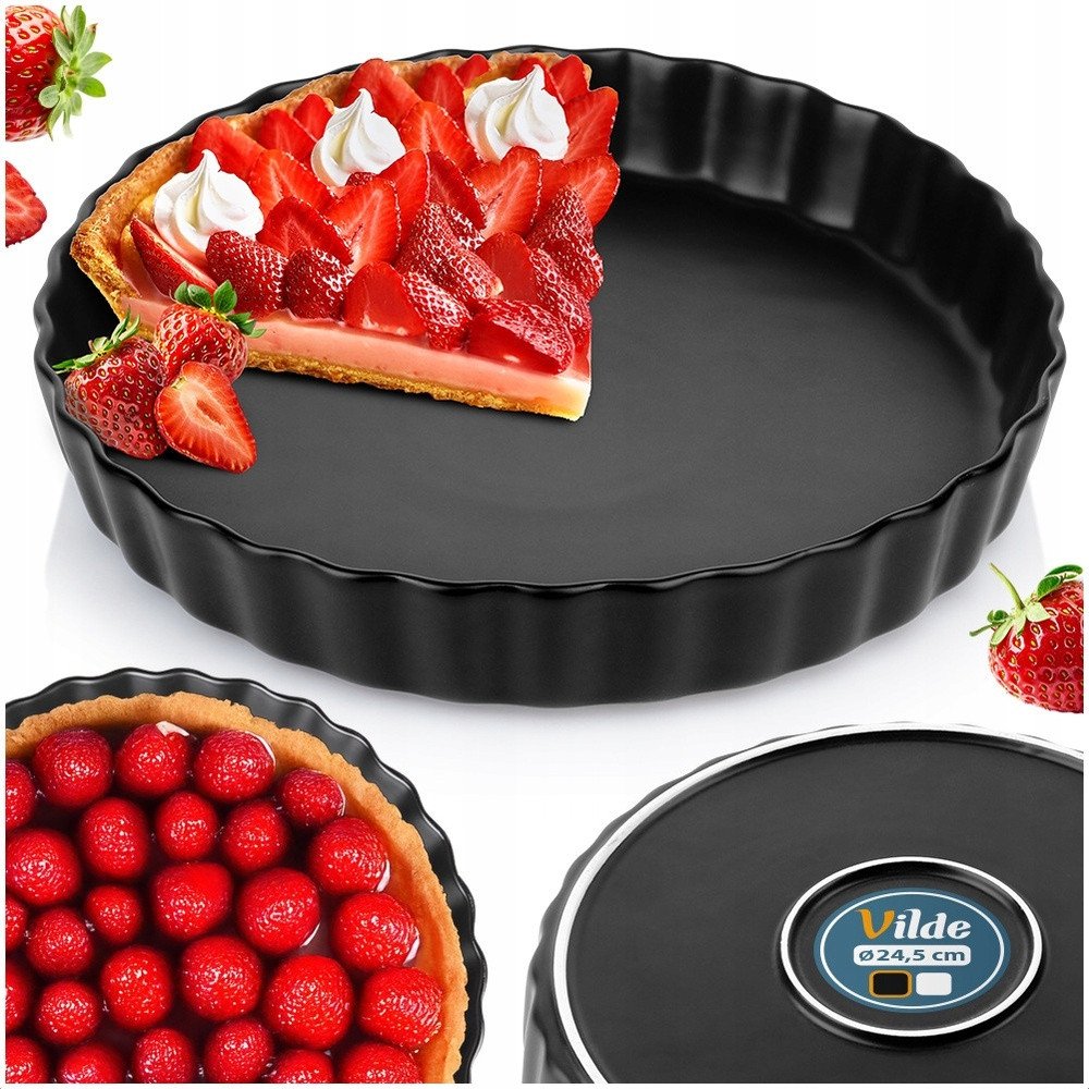 Vilde Forma do Pieczenia Tarty na Tartę Ceramiczna Tortownica ORION 24,5 cm