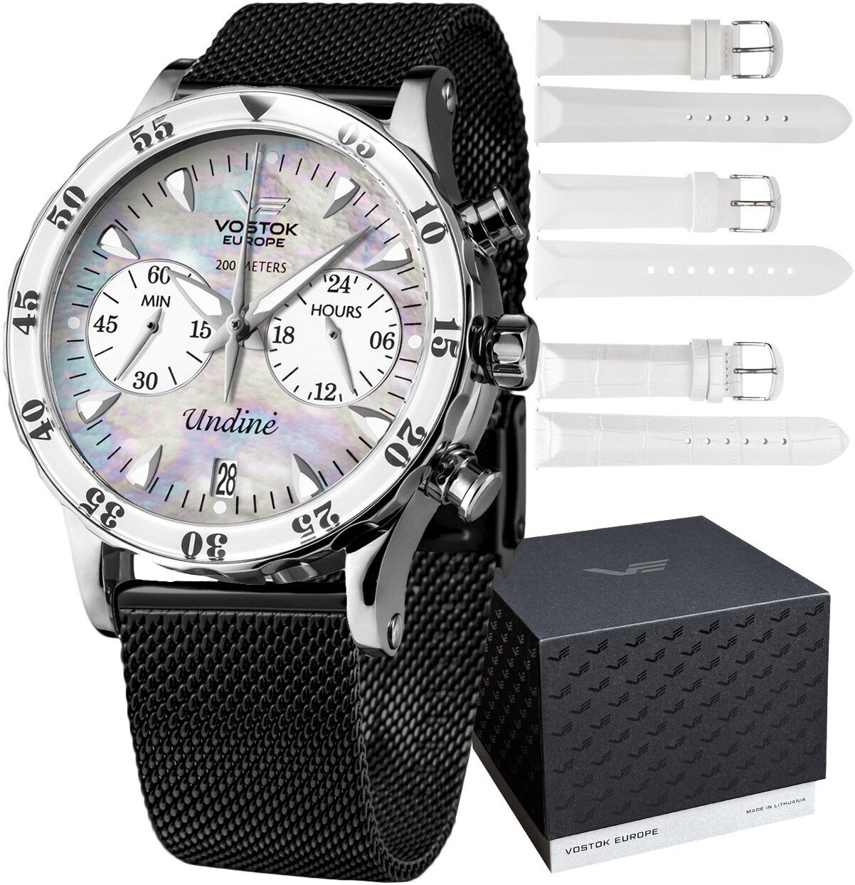 Zegarek Vostok Europe Zegarek damski Vostok Europe VK64-515A671BB czarny