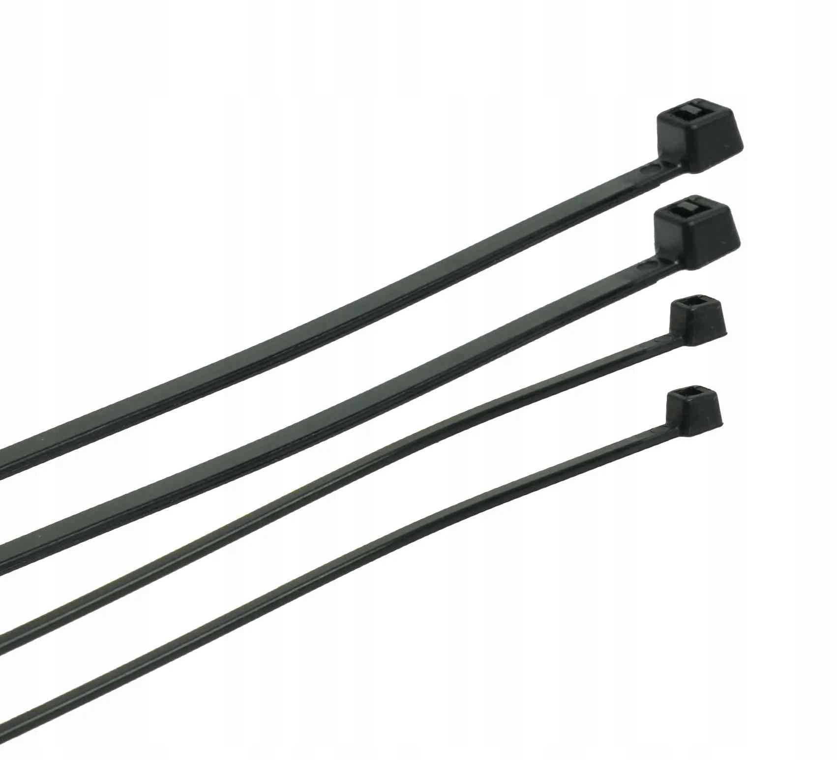 PLASTROL OPASKA PLASTIKOWA CZARNA 4,8 x 150mm 100szt.