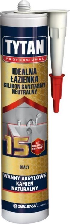 Tytan Silikon sanitarny biały 280ml