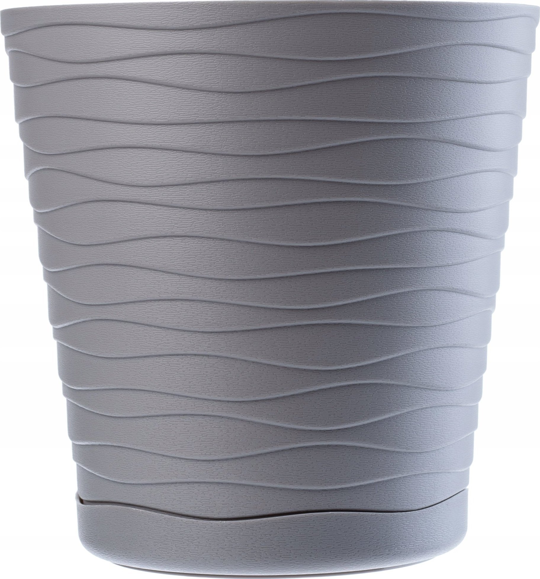 Kadax Doniczka Osłonka Na Kwiaty Podstawka Szara 13cm
