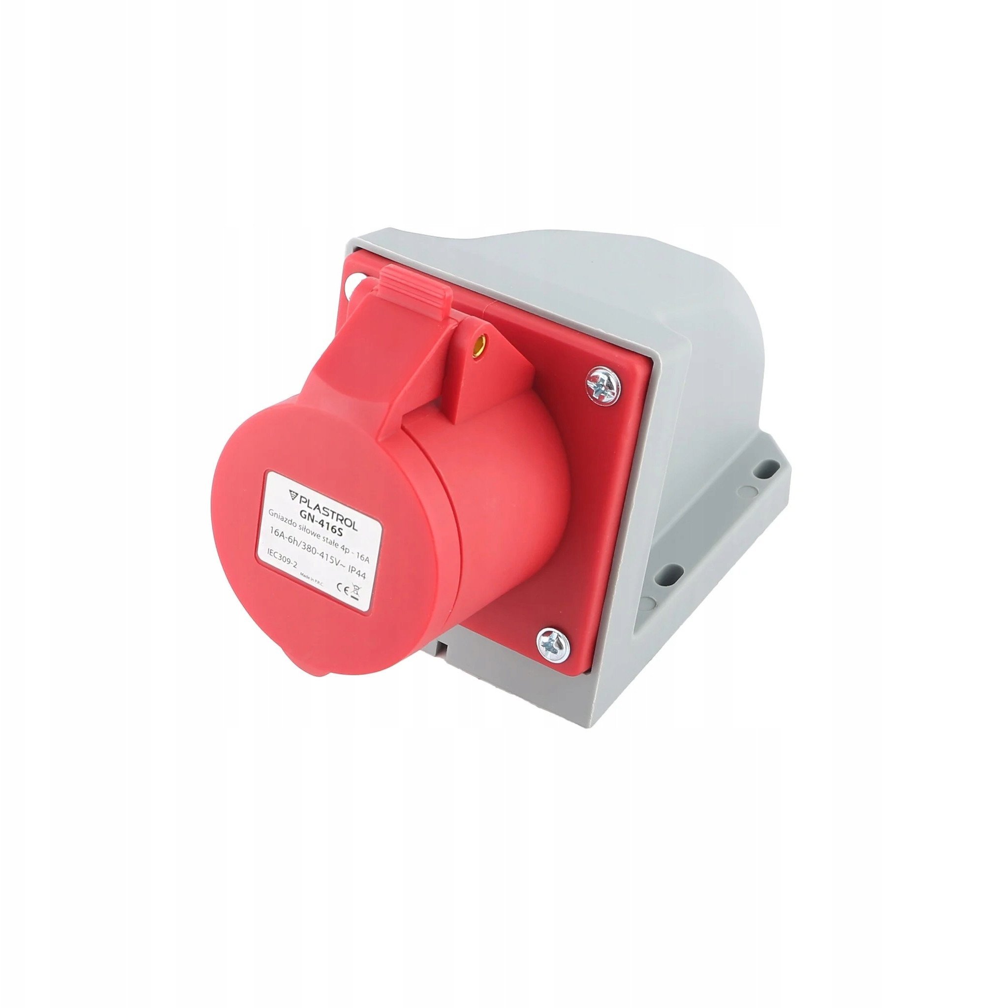 Plastrol Gniazdo siłowe stałe 4p - 16A GN-416S