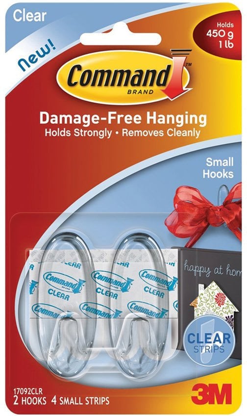 COMMAND 17092 CLEAR HOOKS/ S, 450GR