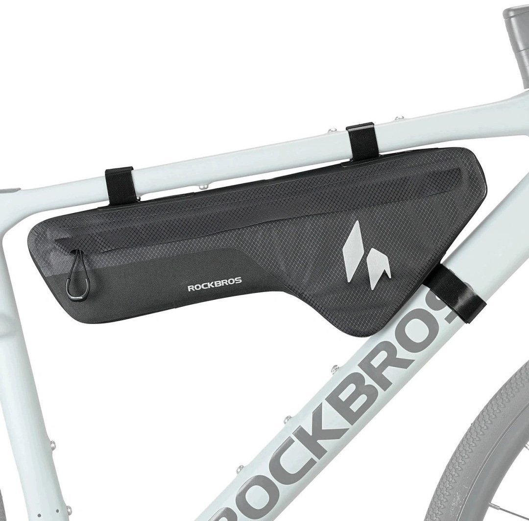 RockBros Torba rowerowa AS-152 na dolną rurę wodoodporna 1,9 l - czarna (5907769391361)