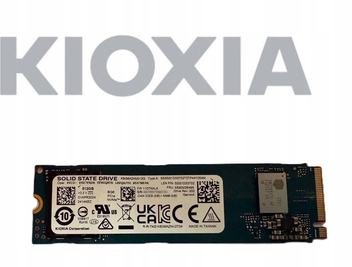 Dysk SSD Lenovo 512GB M.2 2280 PCIe 4.0