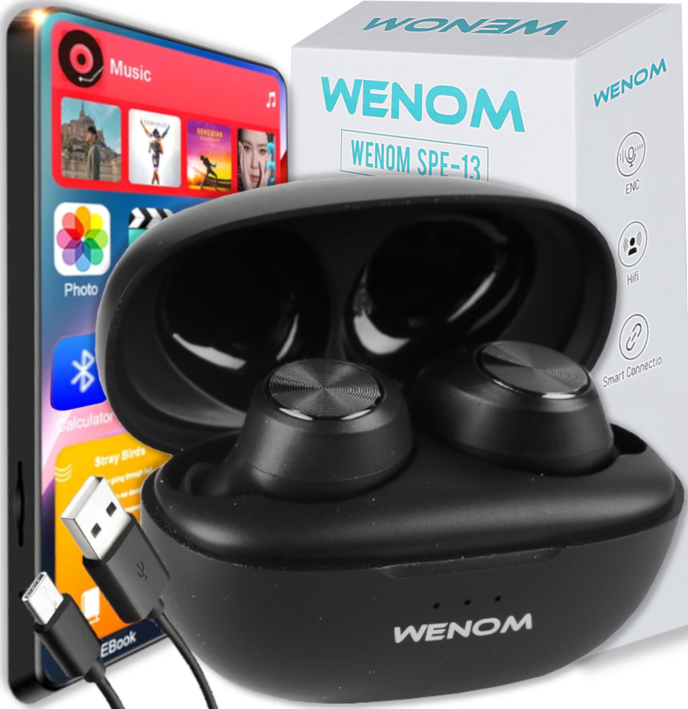 Słuchawki Wenom SPE-13 czarne