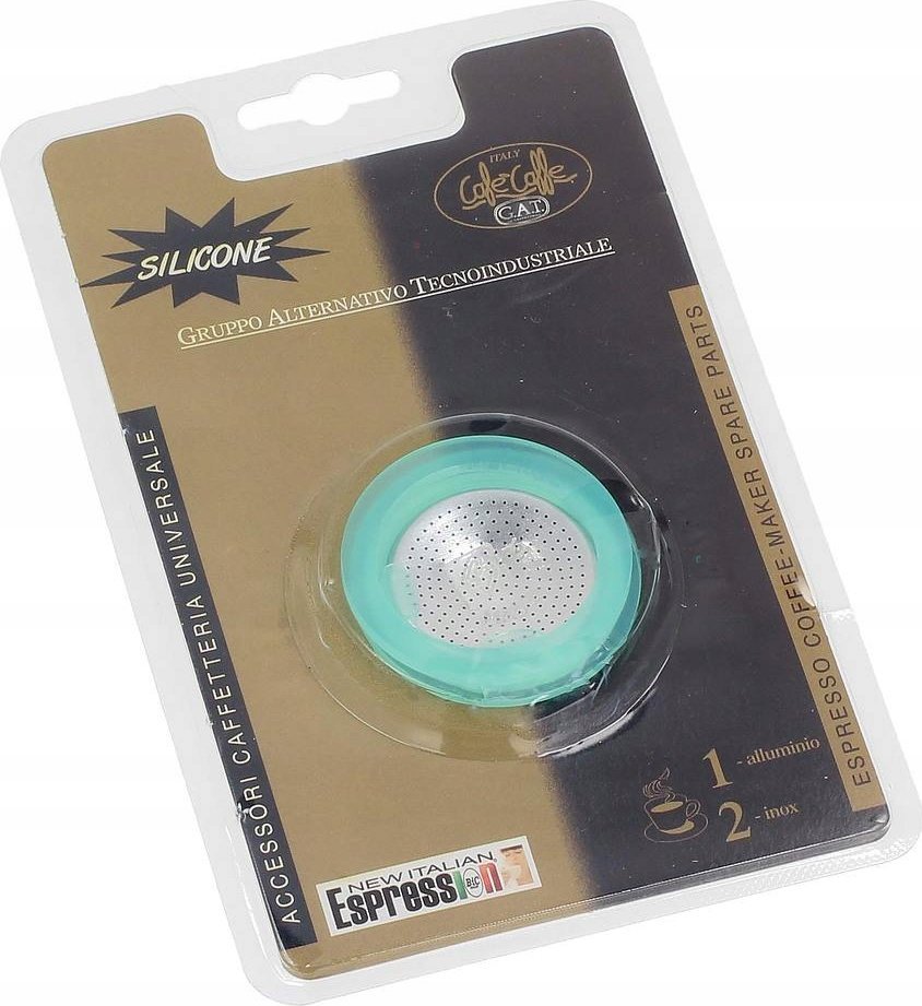 GAT Uszczelki silikonowe i sitko do kawiarek pojemność 1/2 espresso