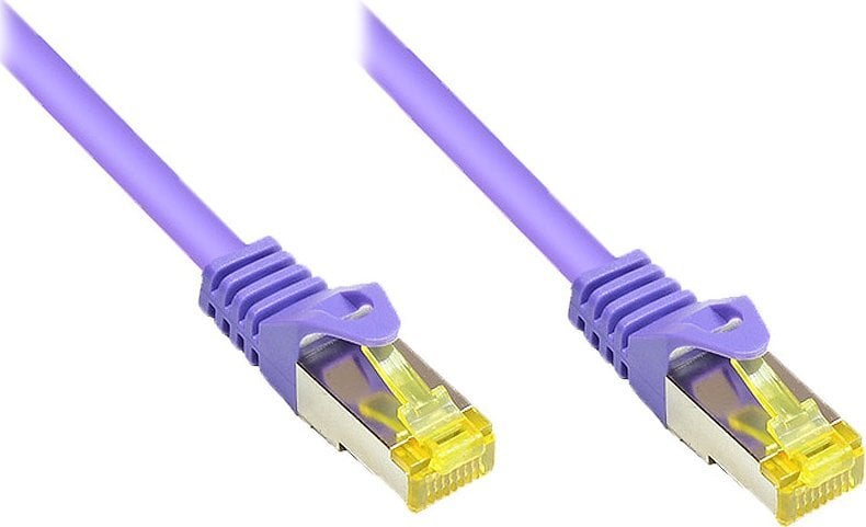 Alcasa 2.0m Cat7 RJ-45 kabel sieciowy Fioletowy 2 m S/FTP (S-STP)