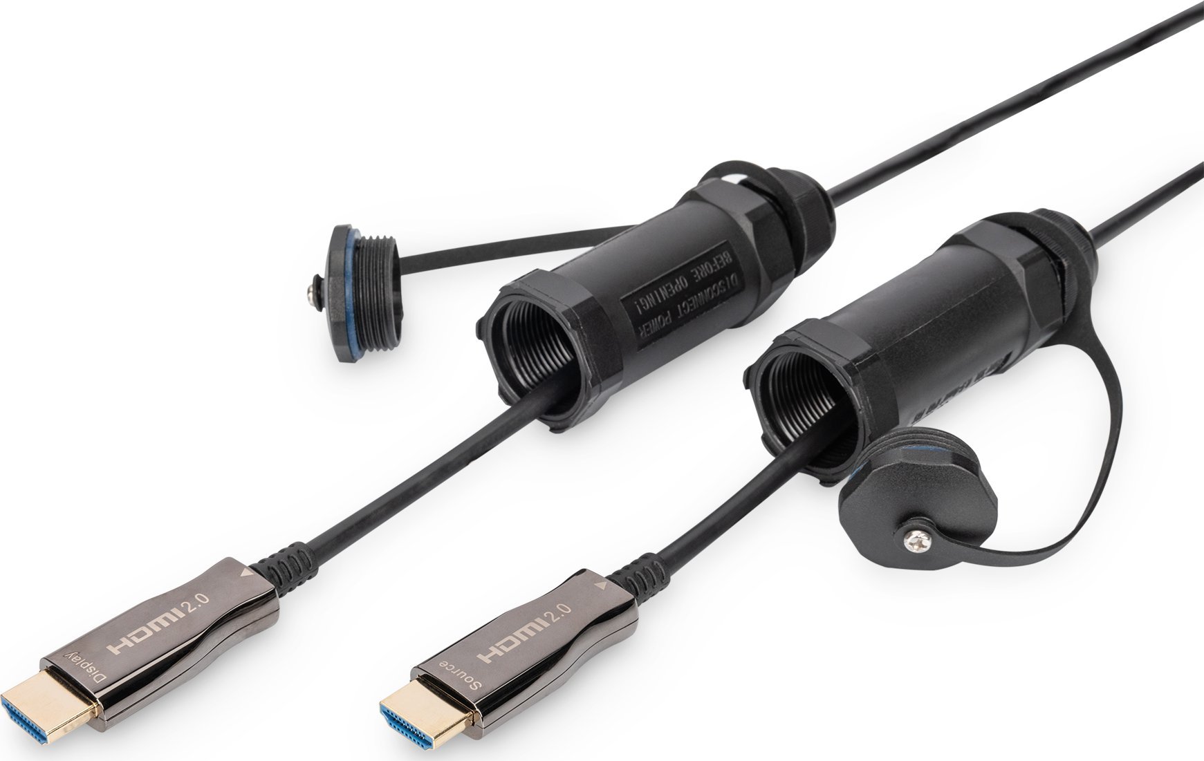 Фото - Кабель Digitus Kabel  HDMI - HDMI 15m czarny  (AK-330130-150-S)