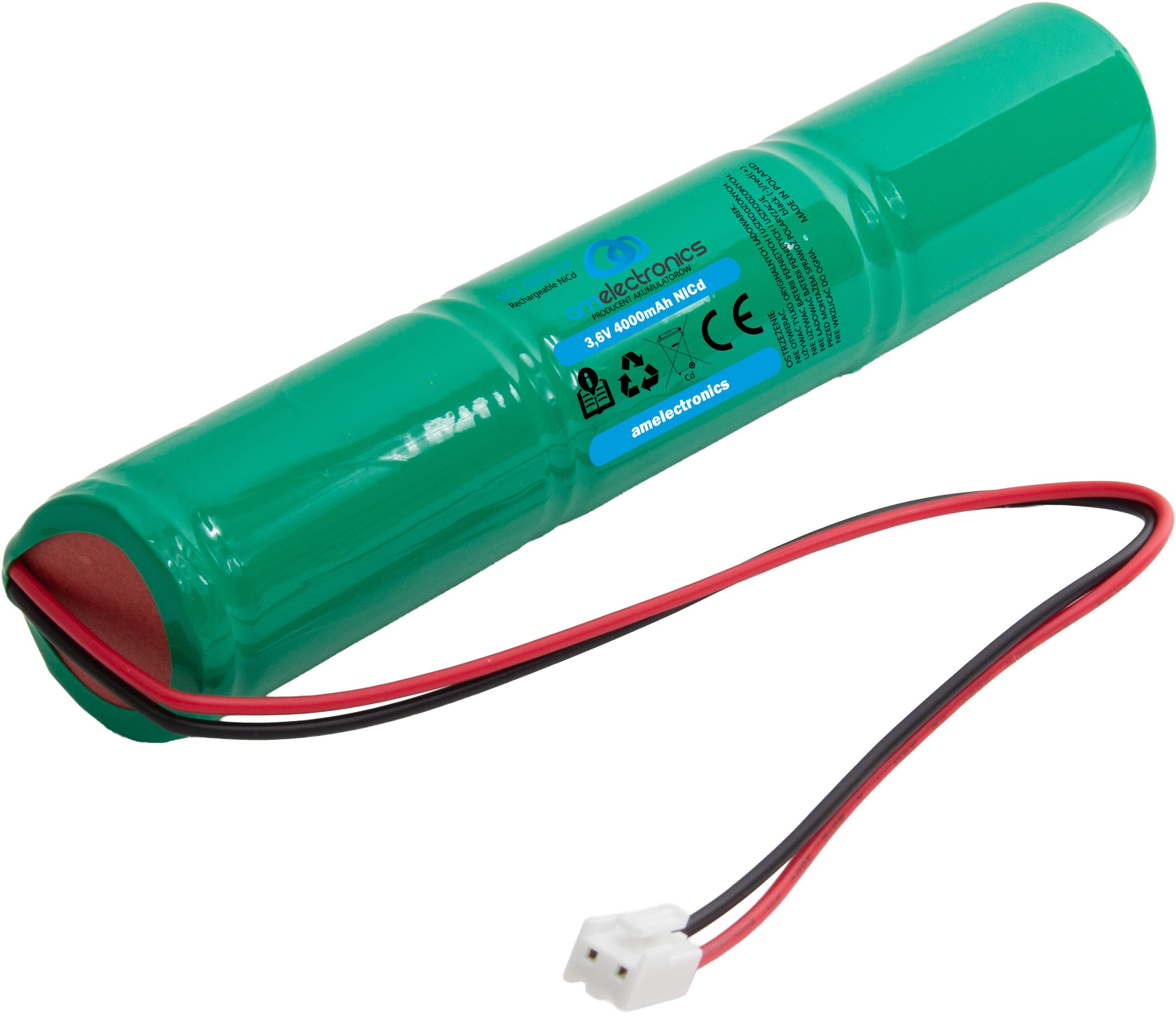 BATERTECH AKUMULATOR DO LAMP AWARYJNYCH 3,6V 4000MAH NI-CD (0818)