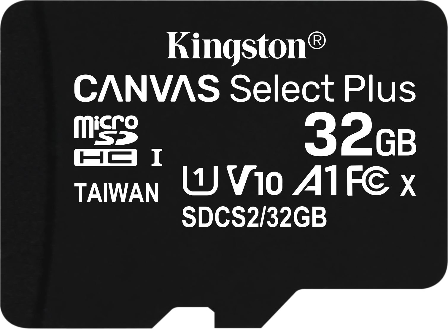 Karta Kingston Canvas Select Plus MicroSDHC 32 GB Class 10 UHS-I/U1 A1 V10 (SDCS2/32GB)
