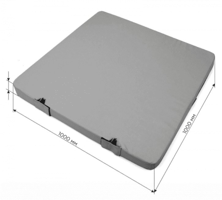 Interplastic Materac Gimnastyczny 100x100x5 cm Gamma