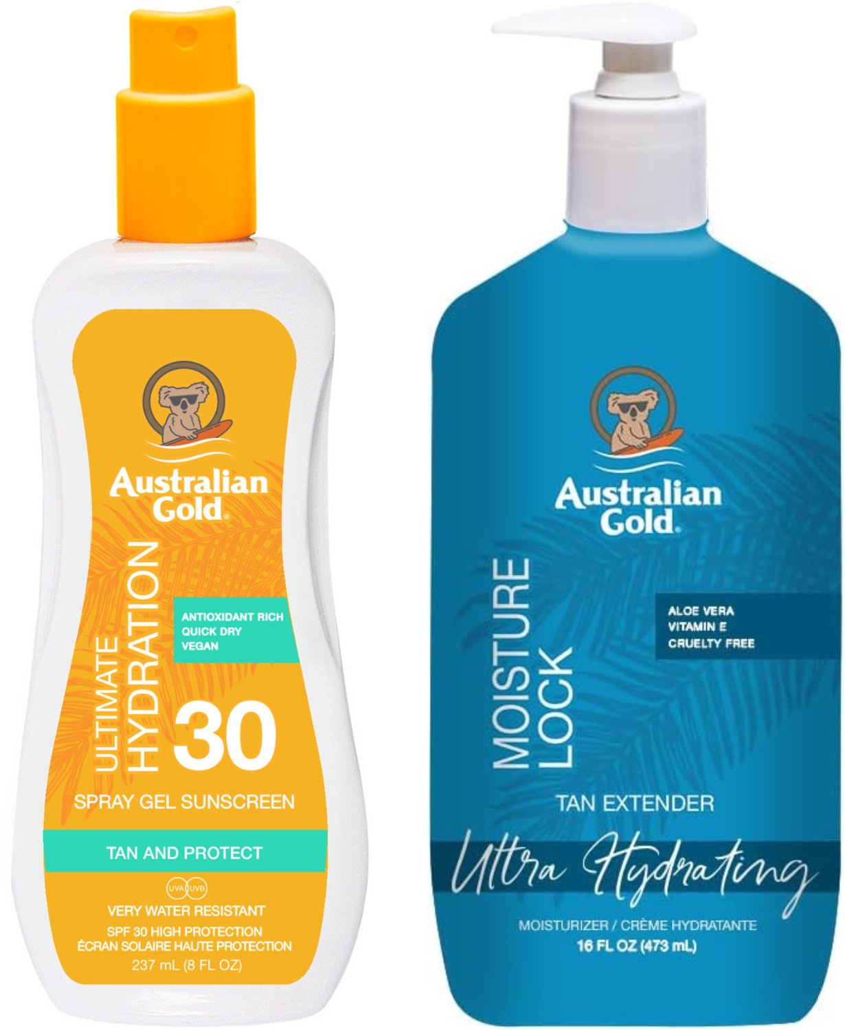 Australian Gold Żel W Sprayu Z Filtrem SPF30 + Moisture Lock 473ml