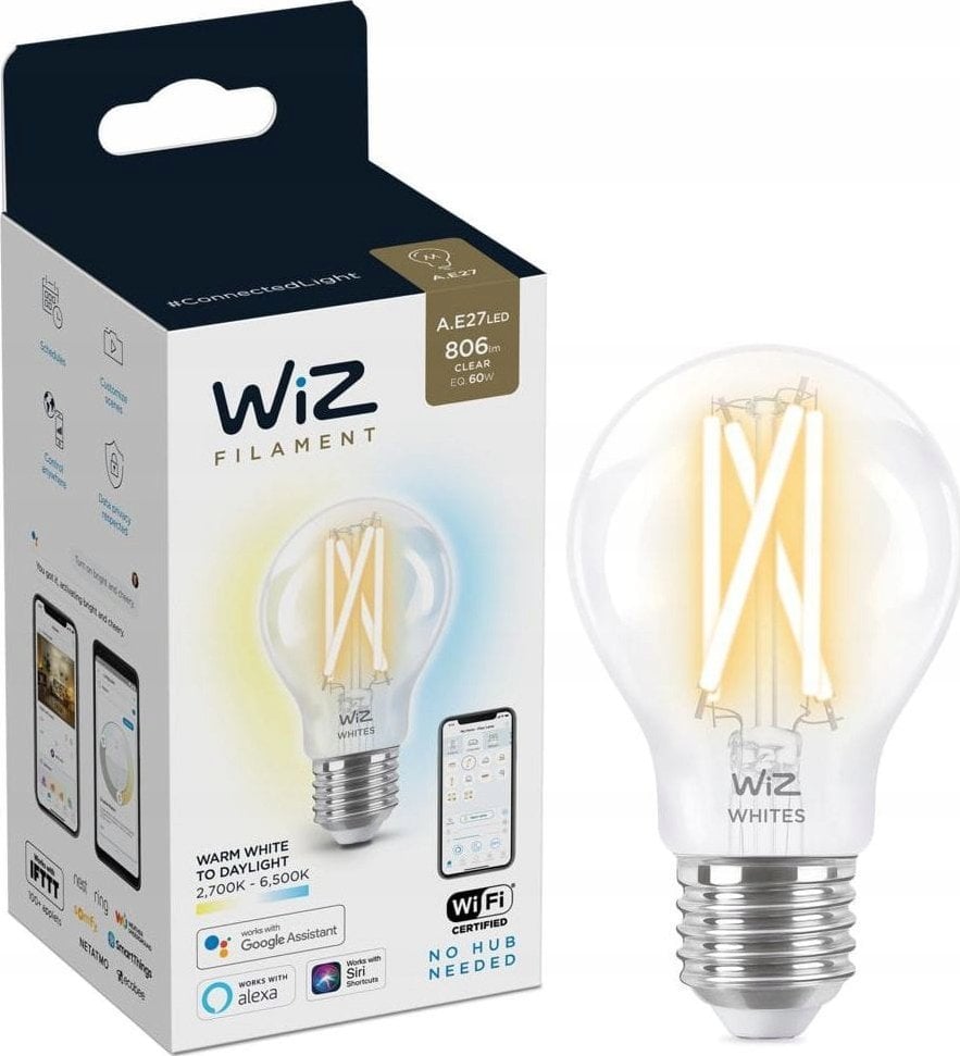 WiZ WiZ,Bulb,7W,2700-6500,A60,E27,1 pcs lightsource