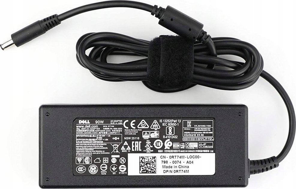 Dell AC Adapter, 90W, 19.5V, 3