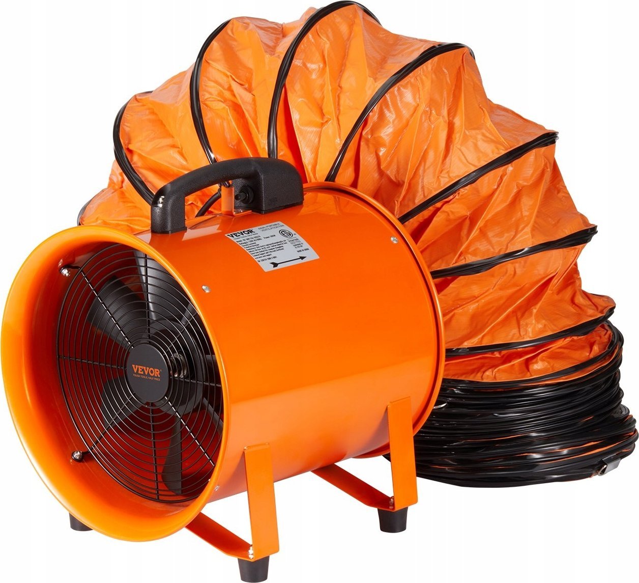 Przenośny Przemysłowy Wentylator Wyciągowy 203 mm Wąż 10 m