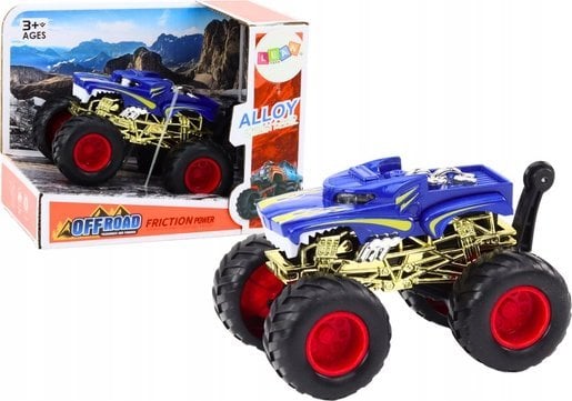 LeanToys Autko Pojazd Terenowy Duże Koła Gumowe Niebieski