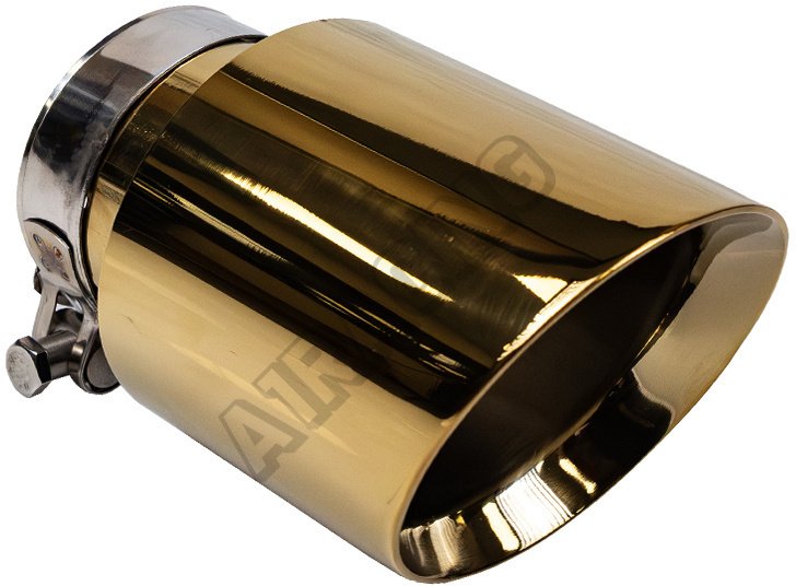 Końcówka tłumika 101mm wejście 70mm Gold