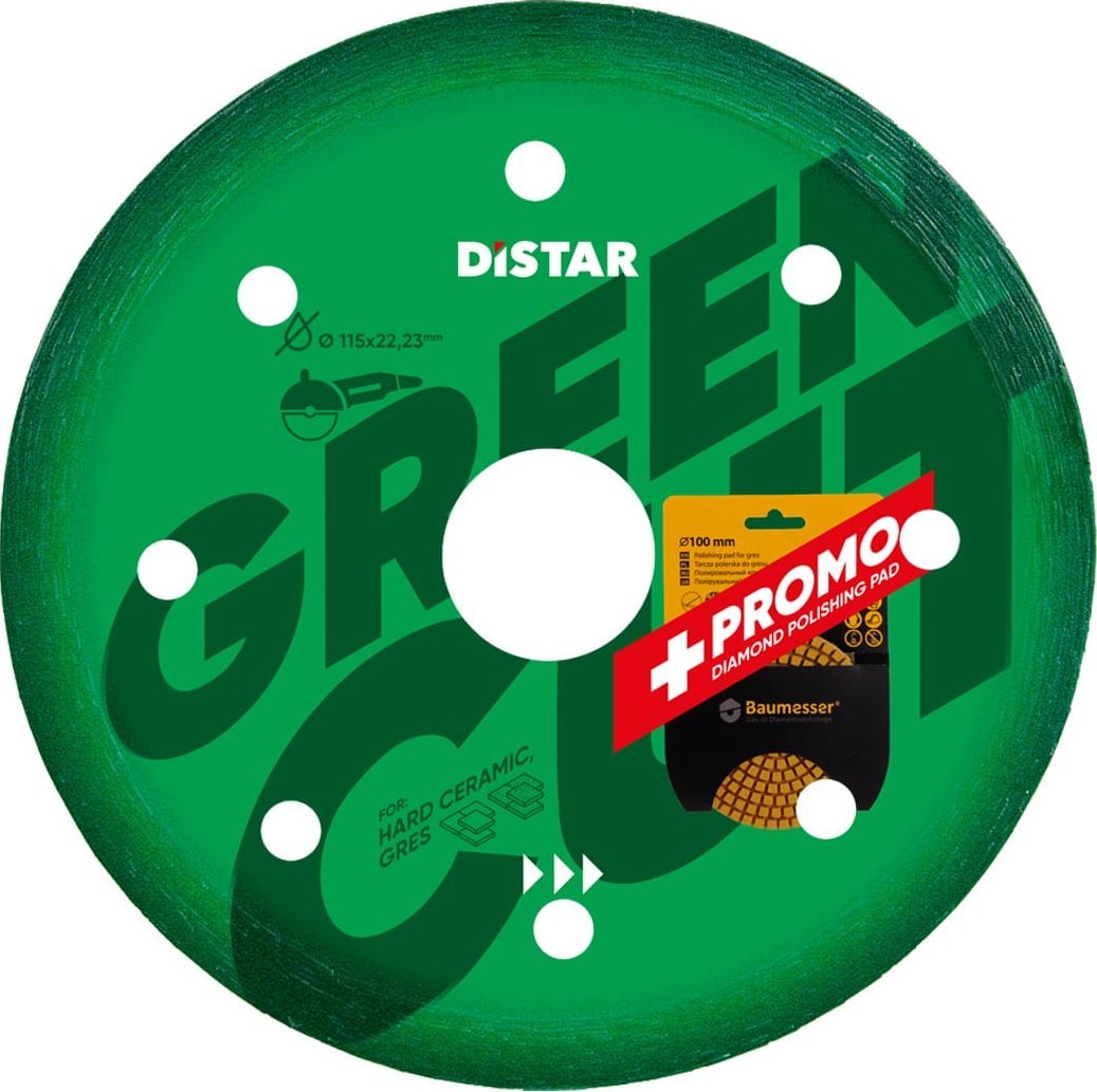 Di-Star Diamentowa tarcza tnąca 1A1R 115x22,23 Green Cut