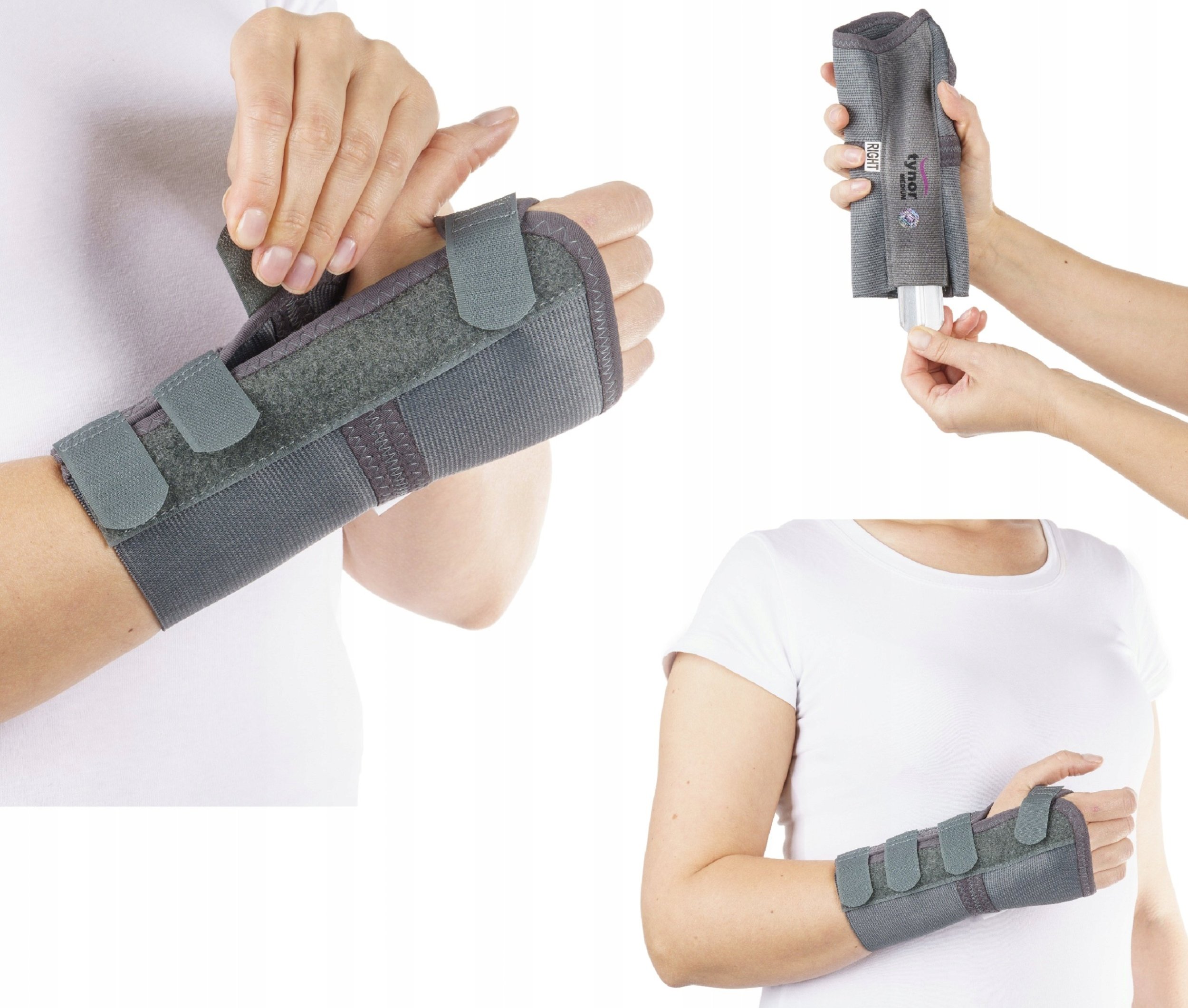 TYNOR ORTEZA STAWU NADGARSTKOWEGO STABILIZATOR Z SZYNĄ