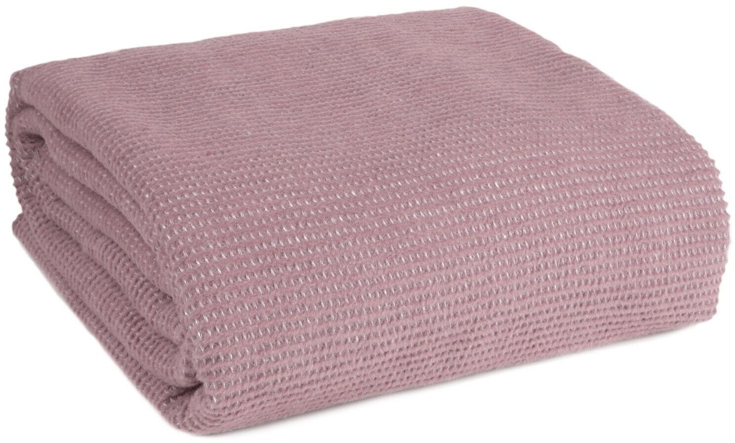 Eurofirany Koc 200x220 różowy Linda waflowy 345 GSM bawełna