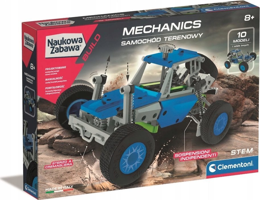 Clementoni Naukowa zabawa. Build. Samochód terenowy 50918