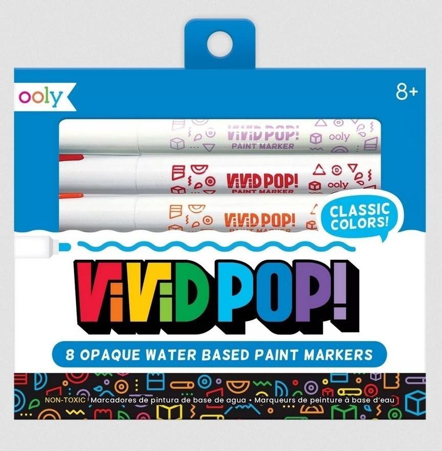 Ooly Markery Akrylowe Vivid Pop! Klasyczne Kolory 8szt