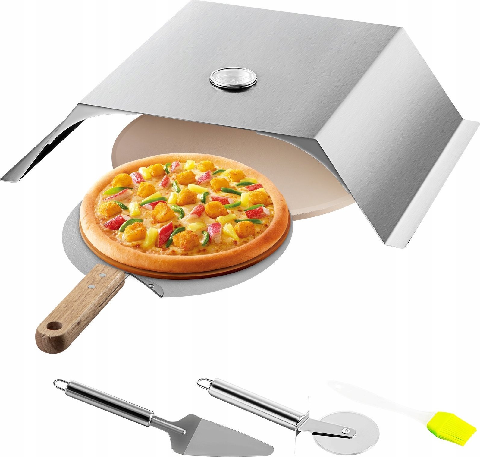 Piec z Grillem ze Stali Nierdzewnej do Pizzy