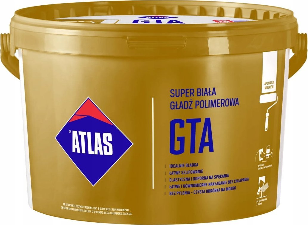 ATLAS Atlas GTA Gładź polimerowa 18 kg super biała