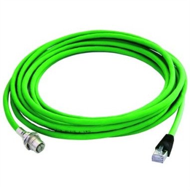 TELEGRTNER STX M12x1-RJ45 VL X-cod. Kat.6A, CS01CP05B-SFTP2607C7-1PUR-A0100, 1 m