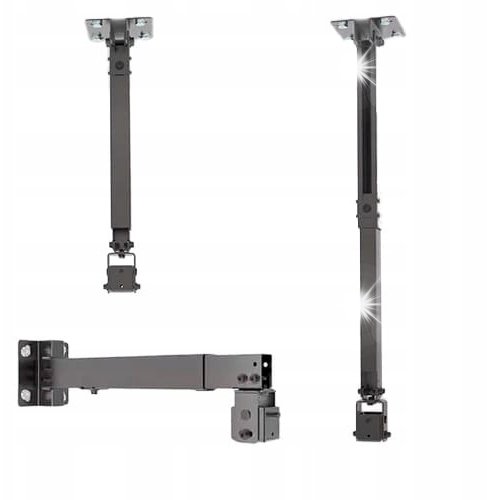 Uchwyt do projektorów Spacetronik Uchwyt do montażu projektora 2w1 sufitowy/ścienny SPA-P01B Spacetronik