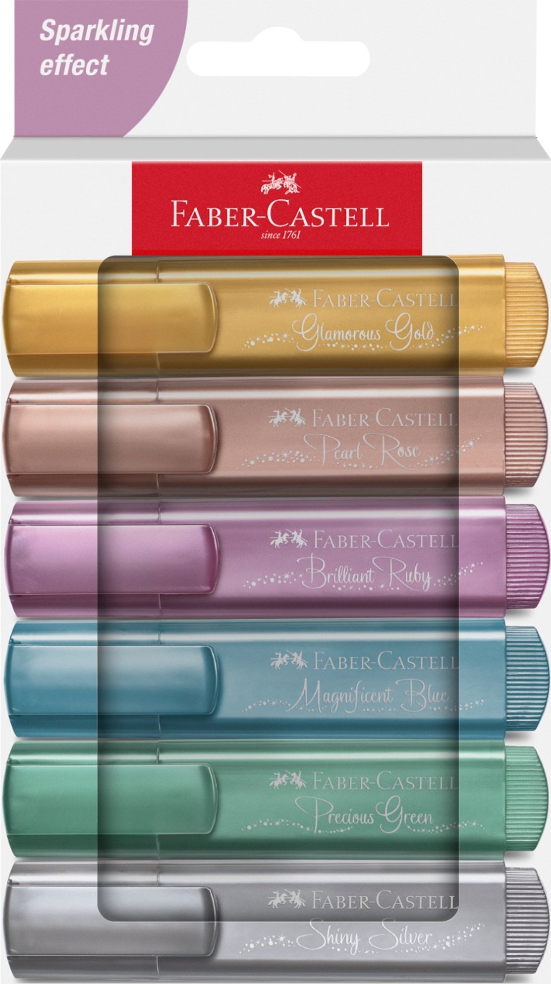 Teka Zakre¶lacz metaliczny 6 kolorów FABER CASTELL