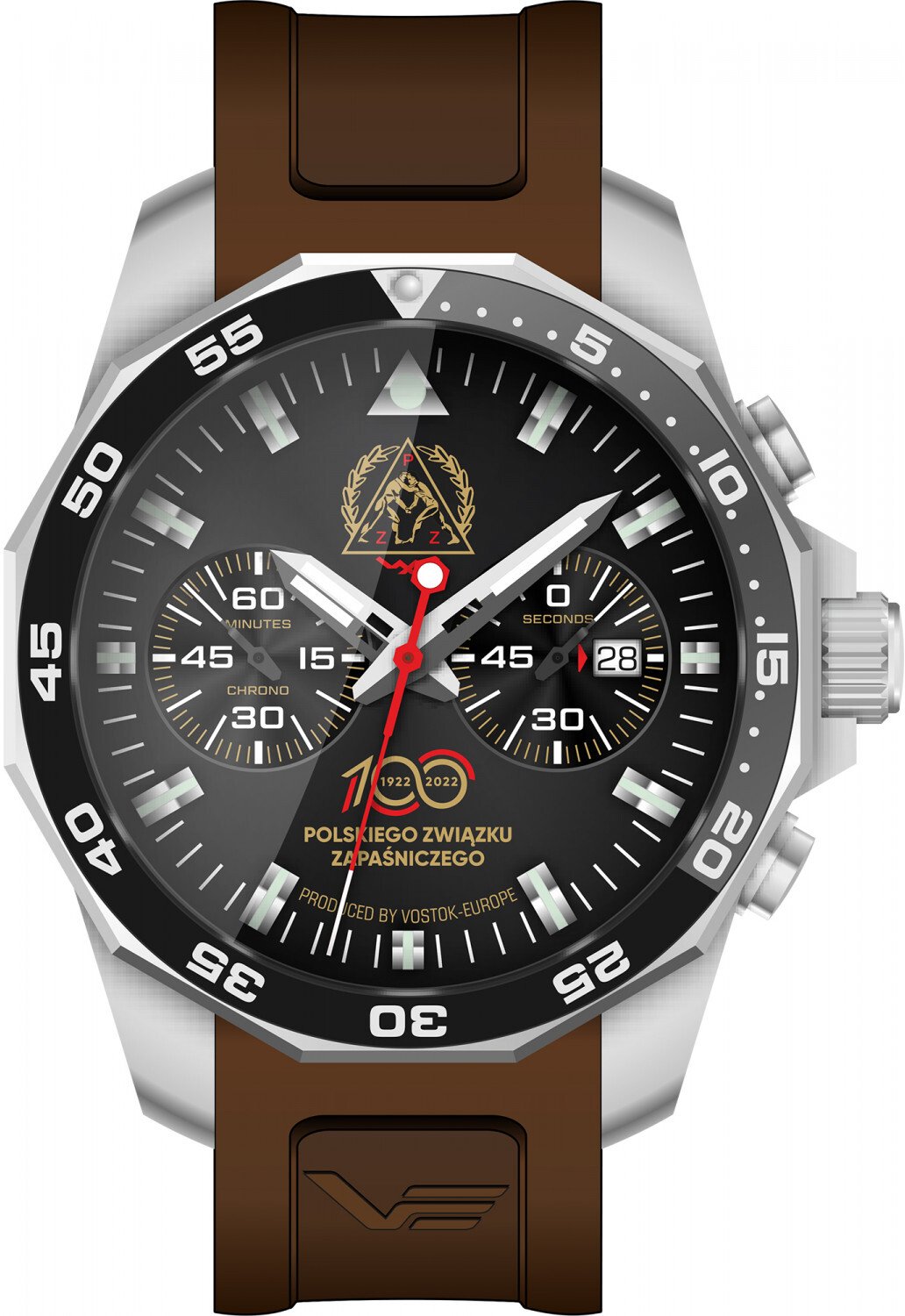Zegarek Vostok Europe Zegarek męski Vostok Europe 6S21-225A472 brązowy