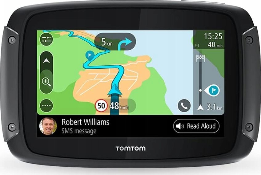 Nawigacja GPS TomTom TomTom Motocyklowy Navi Rider 500 czarny, 16 GB aktualizacje przez Wi-Fi