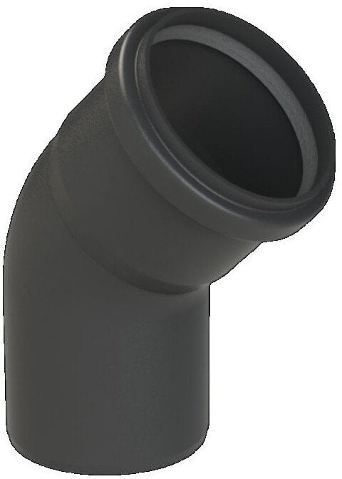 Almeva STARR Kolano 45° DN60 UV Stabilne Czarne