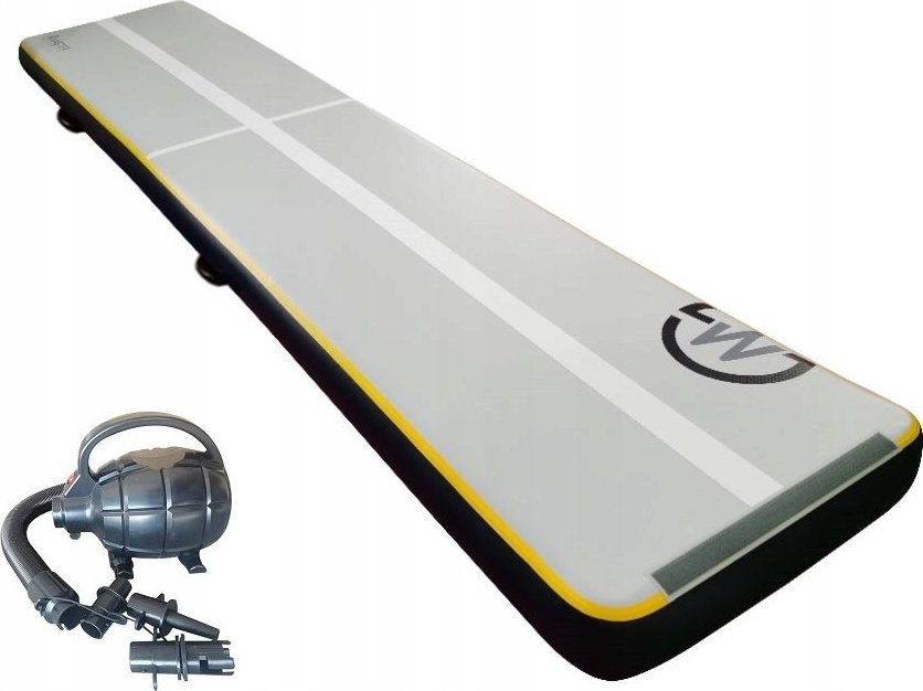 Master AirTrack Dmuchana Mata Gimnastyczna MASTER S-Pro 600 x 100 x 20 cm Grey-Black