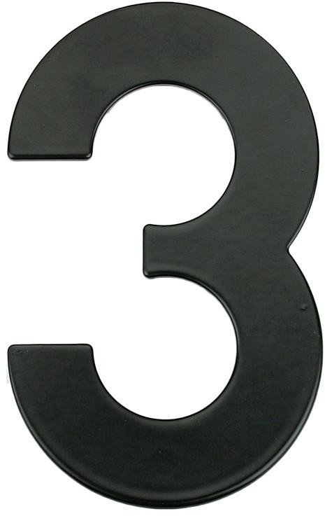 HOUSE NUMBER 3 MB-3 145MM BLACK