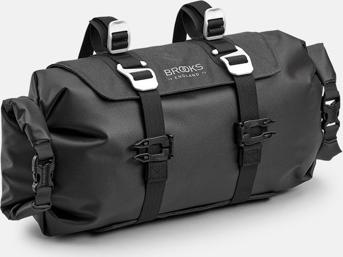 Brooks Torba na kierownicę BROOKS SCAPE HANDLEBAR ROLL, Black, Pojemność 9-11L, Mocowanie na paskach...