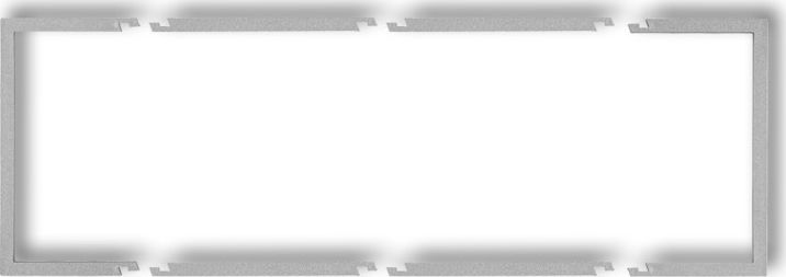 Karlik Ramka wypełniająca potrójna serii Deco srebrny metalik (7DRW-3)