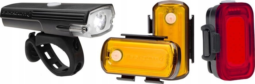 Blackburn Zestaw lampki BLACKBURN LUMINATE 360 LIGHT SET przód 550 lumenów, tył 40 lumenów, bok 40 lumenów (NEW)