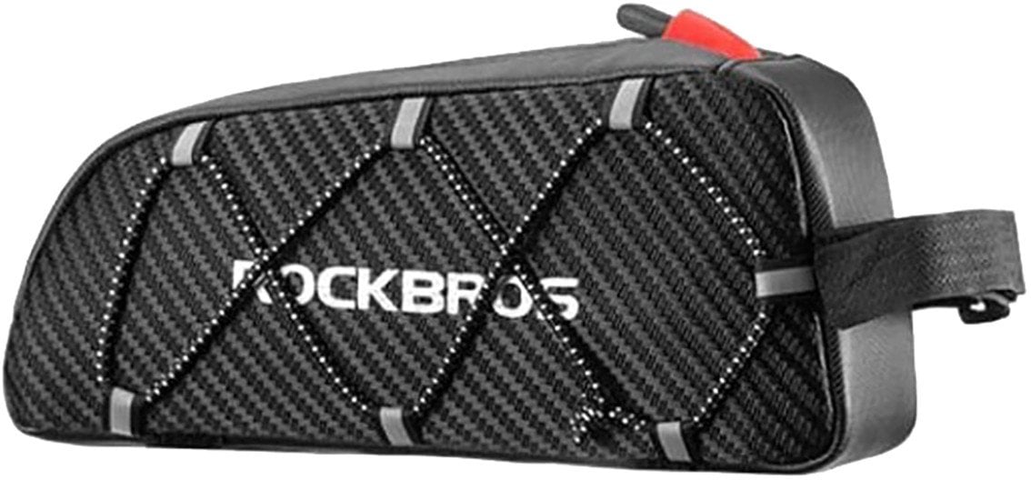 RockBros Torba rowerowa wodoodporna mocowana na ramę z plecionką 1l - czarna Torba rowerowa wodoodpo...