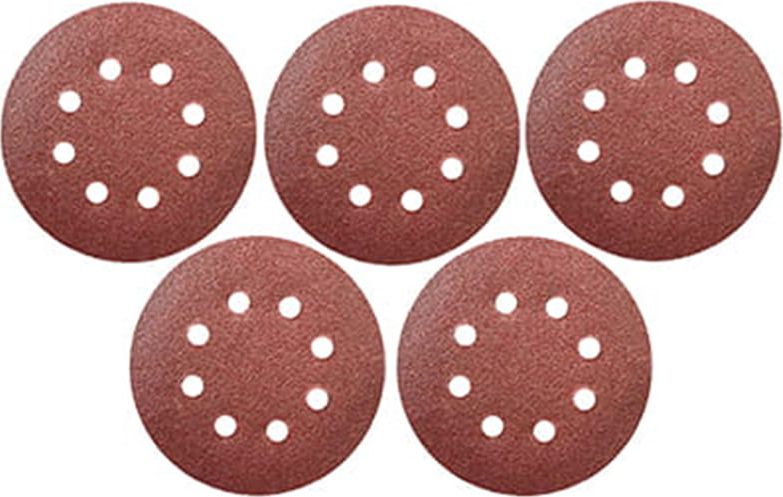 Dedra Krążek ścierny 180gr, 125mm, rzep, kpl 5szt