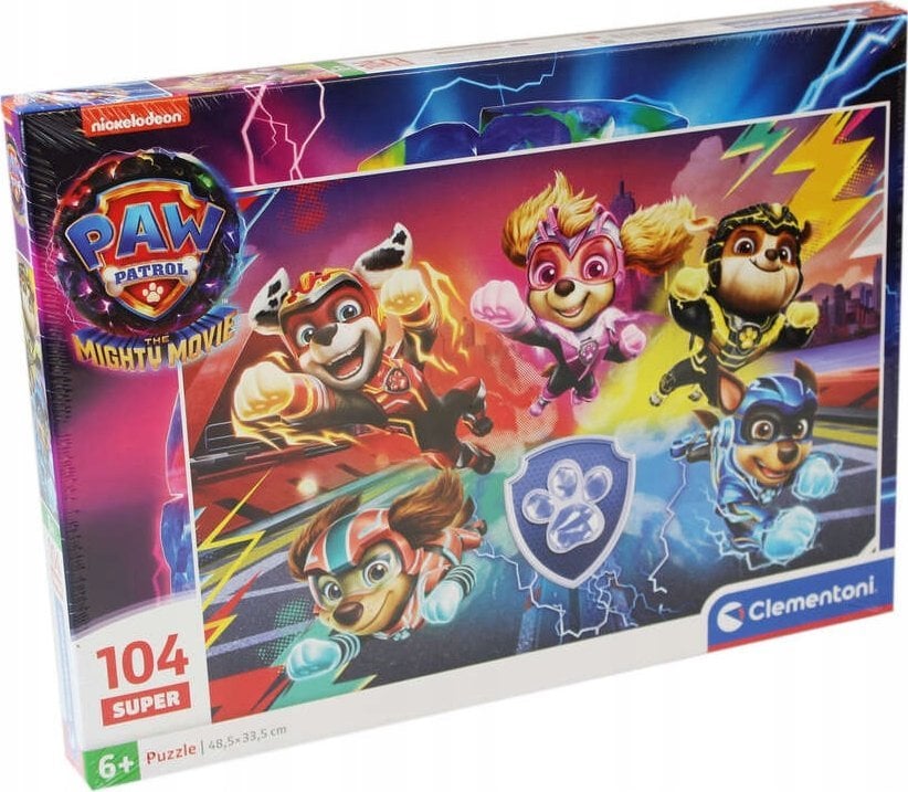 Clementoni Puzzle 104el Super Psi Patrol PAW PATROL MIGHTY MOVIE 27236