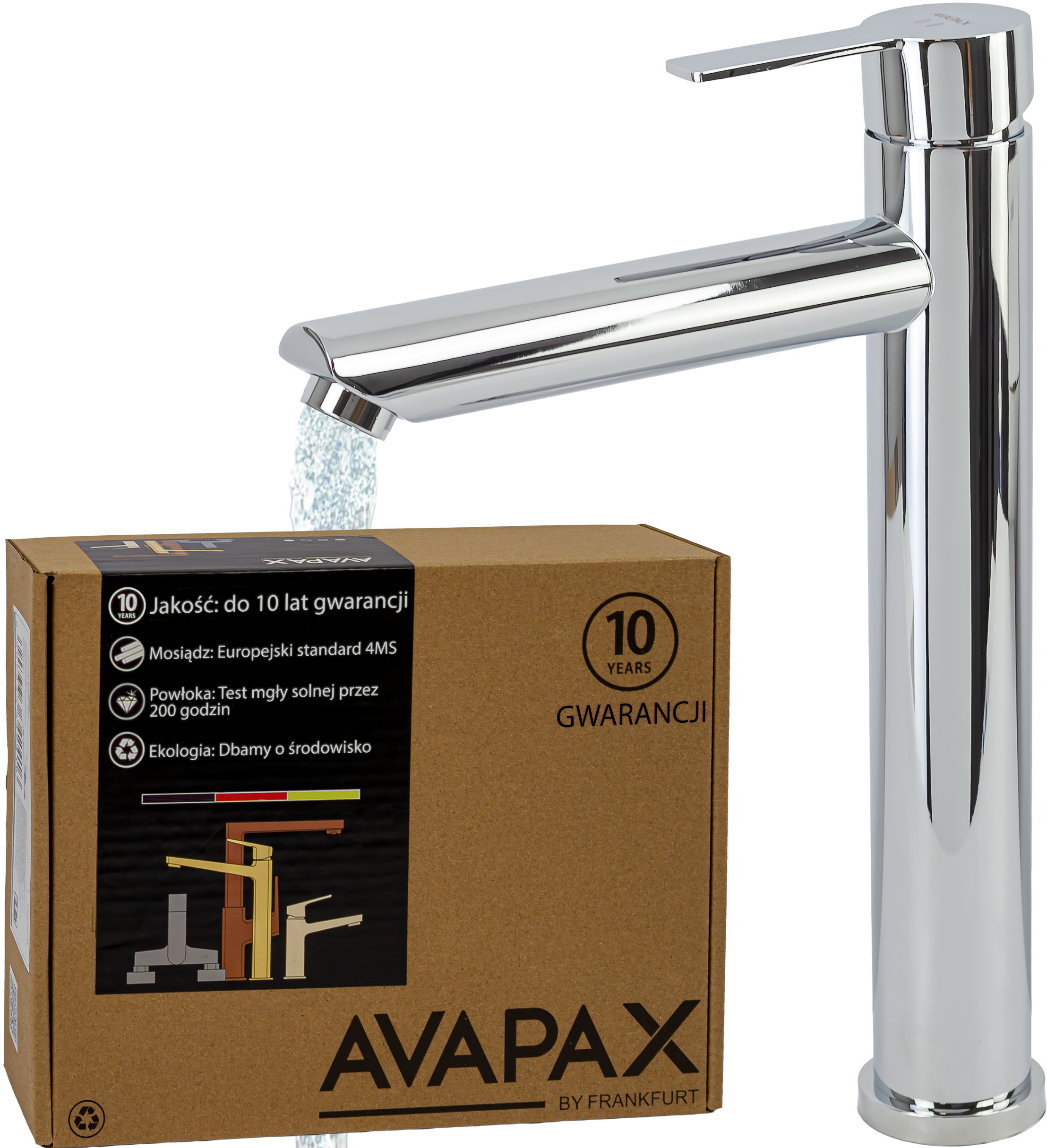 Bateria umywalkowa Avapax Bateria umywalkowa stojąca wysoka - nablatowa , Kolor: chrom